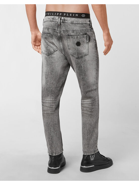 PHILIPP PLEIN PHILIPP PLEIN Jeansy 4979 Szary Slim Fit