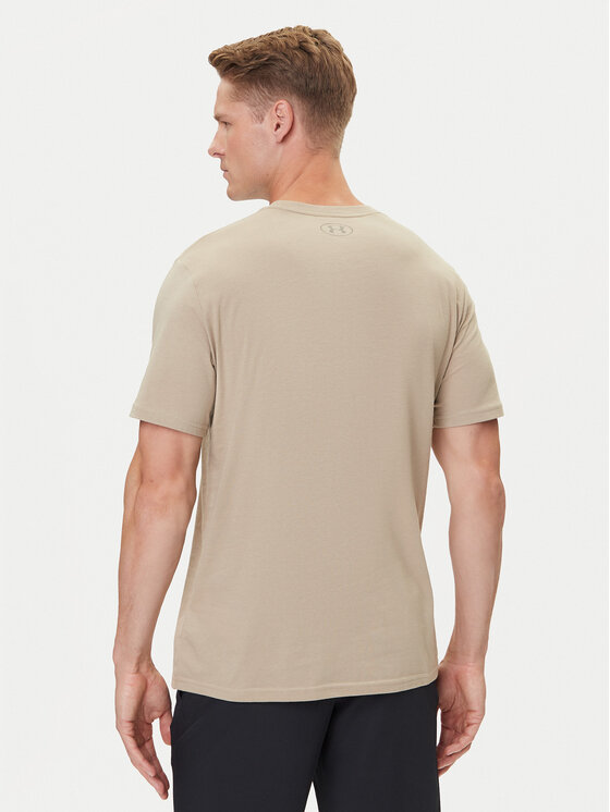 Under Armour Under Armour Majica UA Left Chest Logo 1326799 Bež Loose Fit