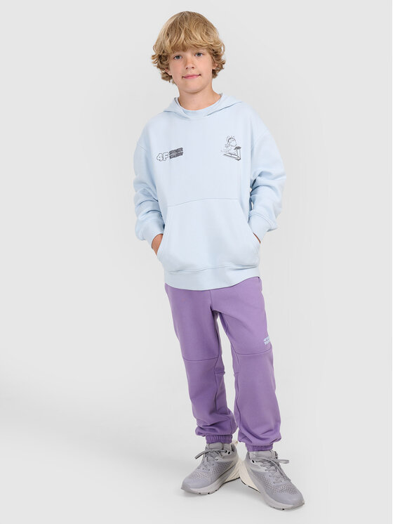 4F 4F Spodnie dresowe SELF CARE Fioletowy Regular Fit