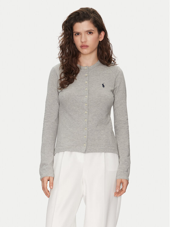 Polo Ralph Lauren Polo Ralph Lauren Kardigan 211941175001 Šedá Slim Fit