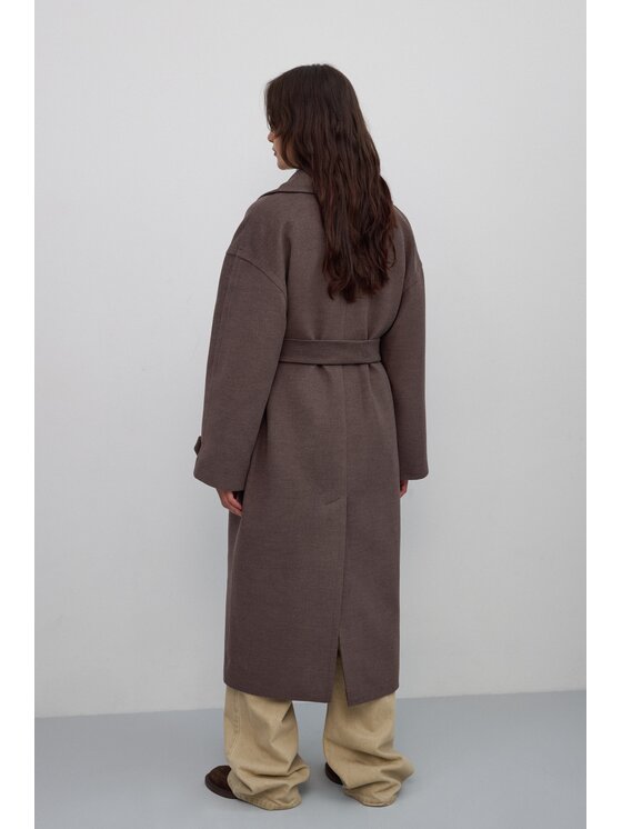 Estro Estro Cappotto ER00117931 Marrone Loose Fit