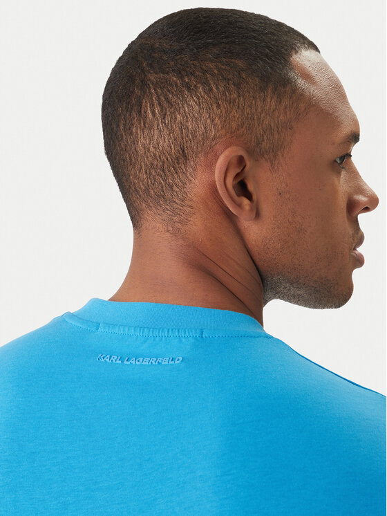 KARL LAGERFELD KARL LAGERFELD T-krekls 755710 562224 Zils Regular Fit