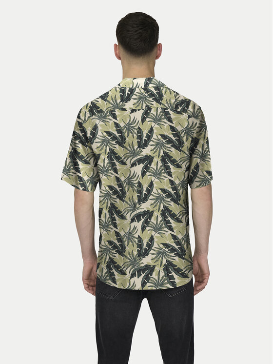 Only & Sons Only & Sons Koszula Wayne 22028616 Zielony Regular Fit