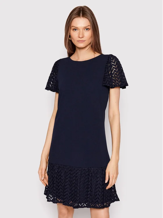 DKNY Cocktailkleid DD2B1761 Dunkelblau Regular Fit
