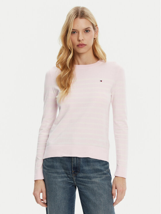 Tommy Hilfiger Tommy Hilfiger Sweater WW0WW44984 Rózsaszín Regular Fit