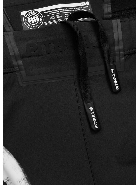 PITBULL PITBULL Legginsy LOGO PALMS Czarny Regular Fit