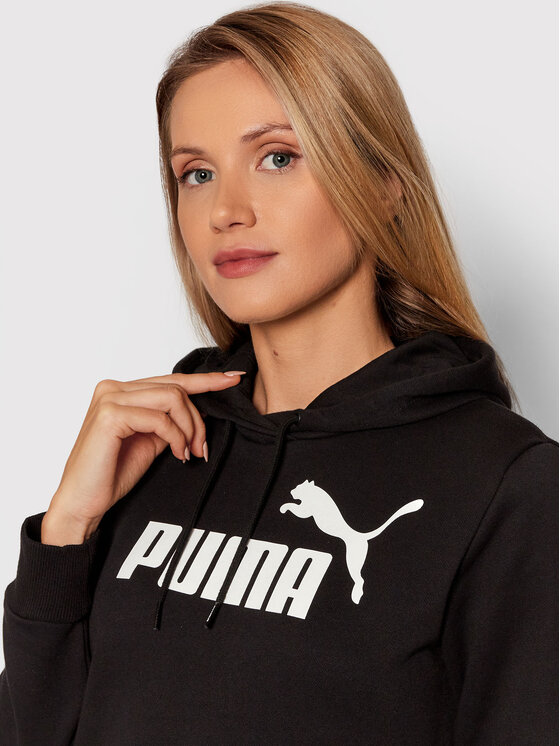 Puma Puma Μπλούζα Essentials Logo 586788 Μαύρο Regular Fit