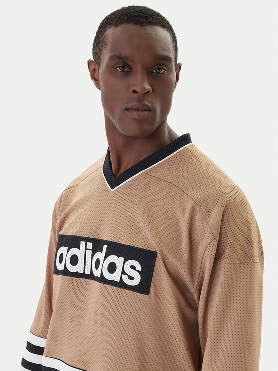 adidas adidas S dlhými rukávmi JY0251 Béžová Loose Fit