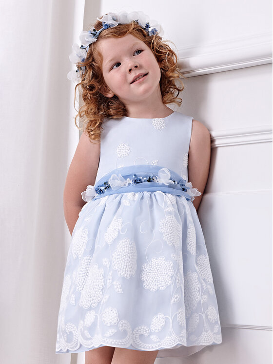 Abel & Lula Abel & Lula Елегантне плаття 5031 Блакитний Regular Fit