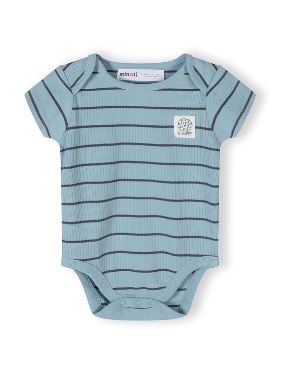 minoti minoti Body 28BABYRIB28 Niebieski Regular Fit