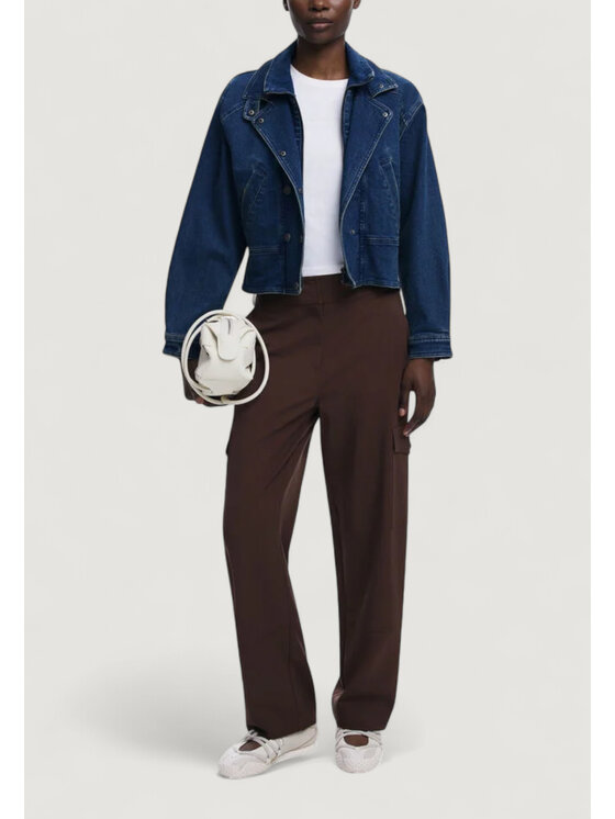 Desigual Desigual Παντελόνι chino PANT_SAGUN Καφέ Casual Fit