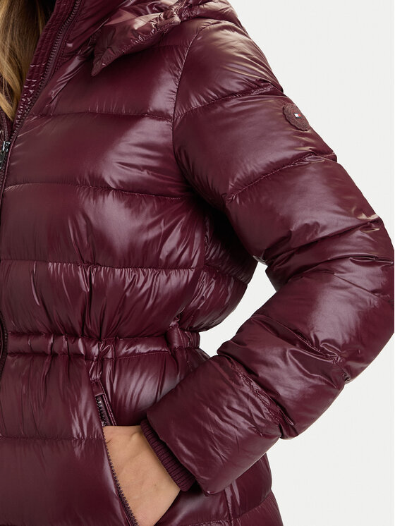 Tommy Hilfiger Tommy Hilfiger Zimski plašč WW0WW47356 Bordo rdeča Regular Fit