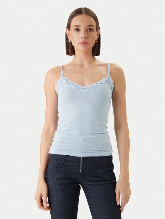 Morgan Morgan Top 192-BARBA.N Světle modrá Slim Fit