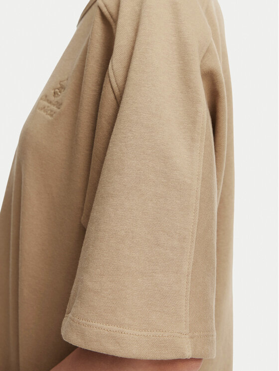 Beverly Hills Polo Club Beverly Hills Polo Club T-Shirt P-SS26W-TS00817 Brązowy jasny Oversize
