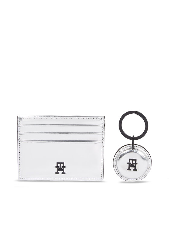 Tommy Hilfiger Karšu turētāja un piekariņa komplekts Imd Cc Holder And Key Fob AM0AM11633PE6 Pelēks