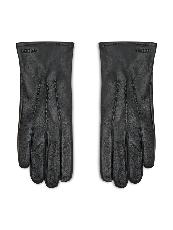 Guess Мъжки ръкавици AM9035 LEA02 Черен