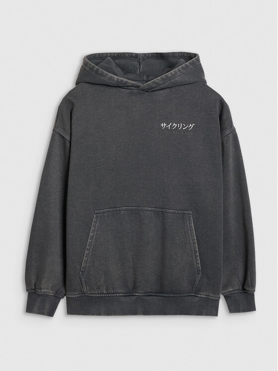 4F 4F Bluza CITY LINES Szary ciemny Oversize