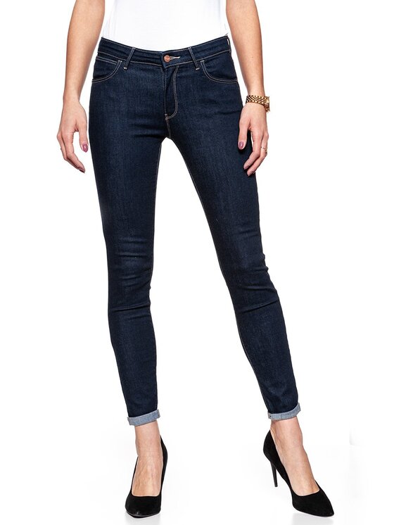 Jeansy Wrangler, Rozmiar W26/L32, Niebieskie, HIGH RISE SKINNY