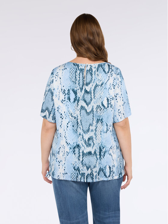 Fiorella Rubino Fiorella Rubino Bluzka 2844T002365N0Z4 Turkusowy Regular Fit