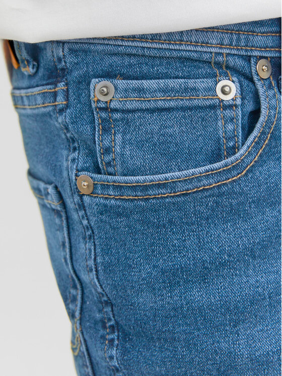 Jack&Jones Junior Jack&Jones Junior Jeans hlače Glenn 12257362 Modra Slim Fit