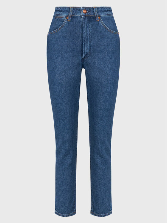 Wrangler Wrangler Джинси Walker 677 W2HC38X26 112321440 Голубий Slim Fit