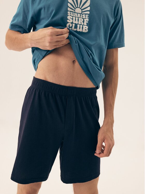 Henderson Henderson Piżama 42600 Niebieski Regular Fit