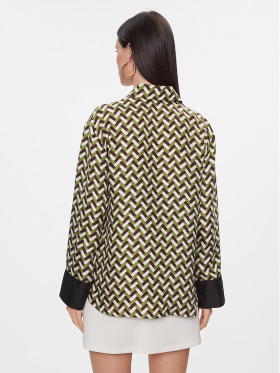 Max Mara Leisure Max Mara Leisure Koszula Procida 2416111017 Zielony Regular Fit