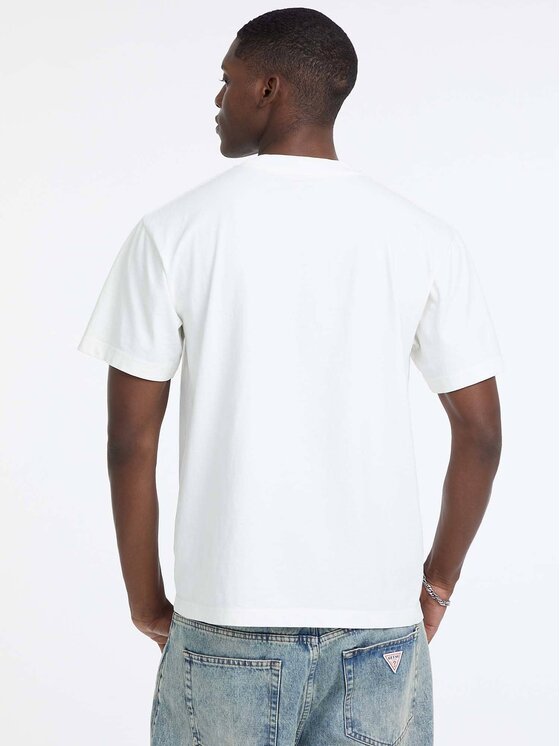 Guess Jeans Guess Jeans T-Shirt 180059 Biały Classic Fit