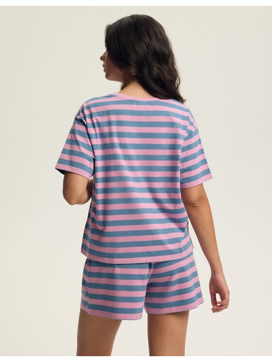 Esotiq Esotiq Piżama 43815 Różowy Regular Fit