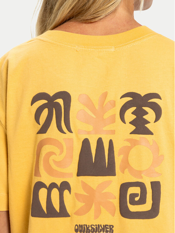 Quiksilver Quiksilver T-shirt Standard  EQWZT03197 Giallo Regular Fit