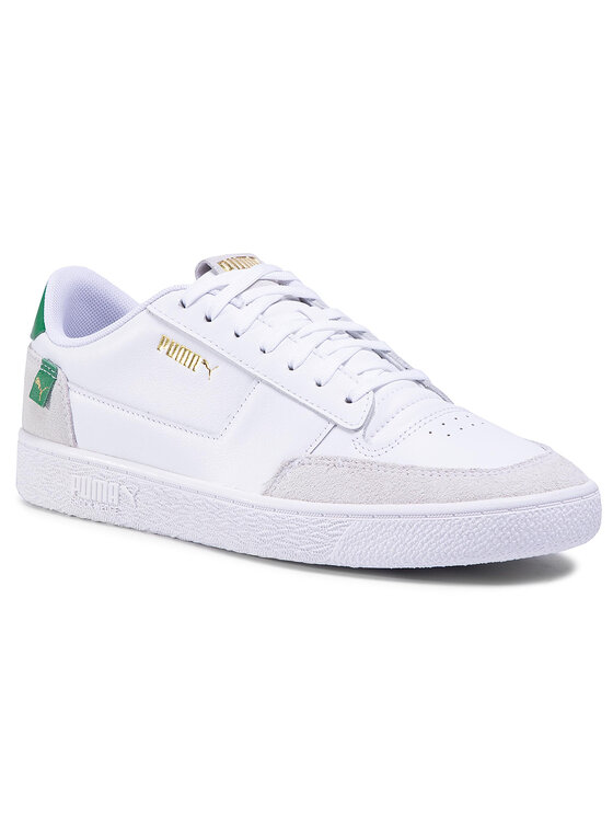 puma ralph sampson mc clean trainers in white and green