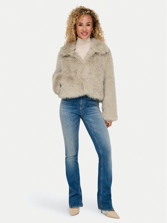 ONLY ONLY Futro Manny 15322406 Beżowy Regular Fit