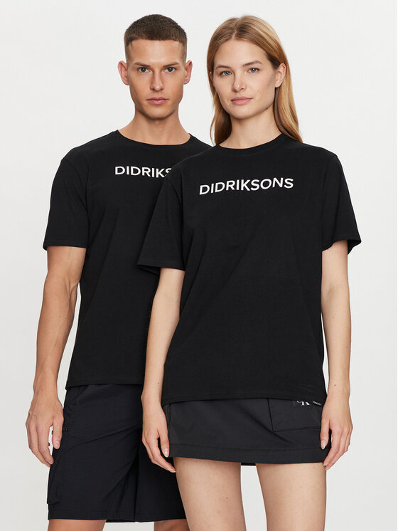 Didriksons T-shirt Harald 505551 Crna Regular Fit