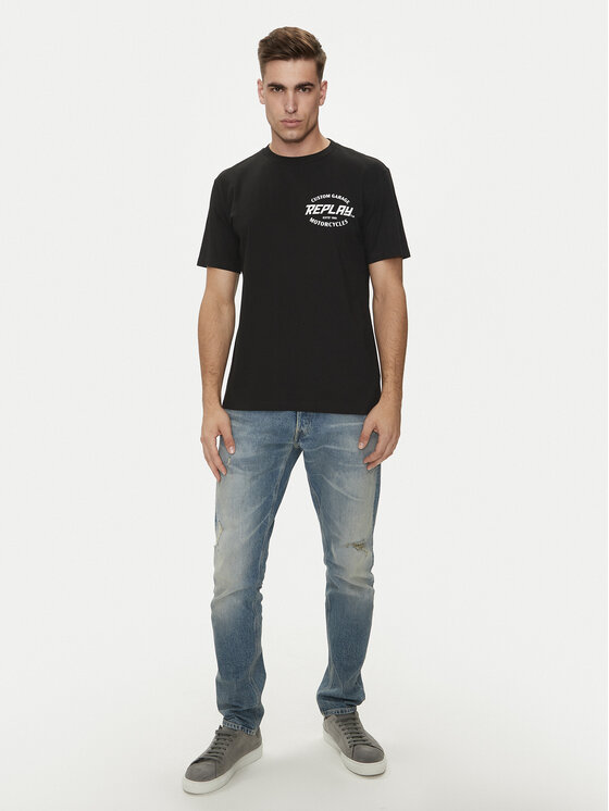 REPLAY Replay Póló M6874 .000.2660 Fekete Regular Fit