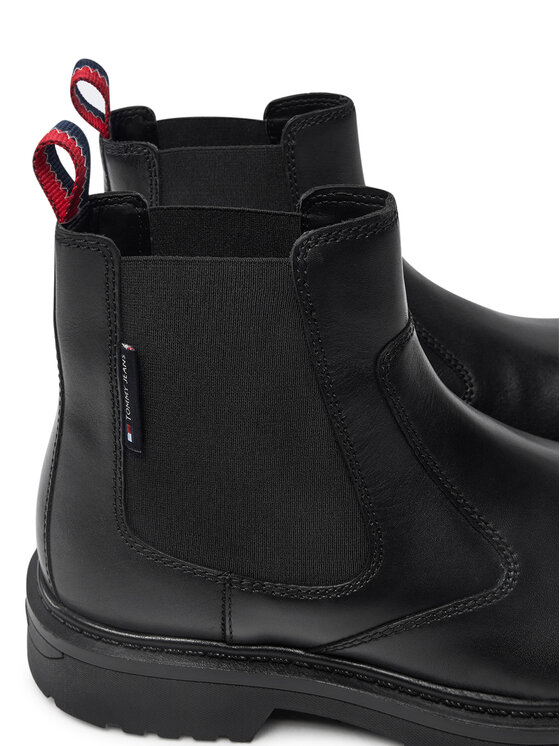 Tommy Jeans Tommy Jeans Kotníková obuv s elastickým prvkem EM0EM01469 Černá