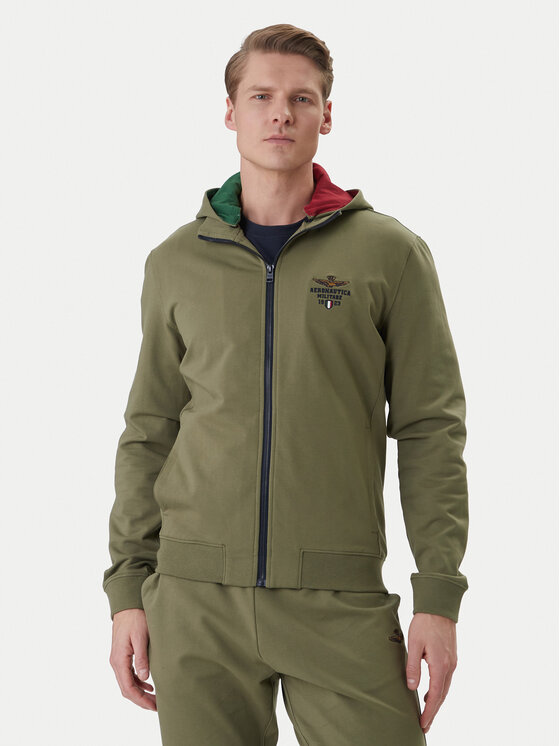 Aeronautica Militare Aeronautica Militare Trening 261TF0108UF00674 Verde Regular Fit