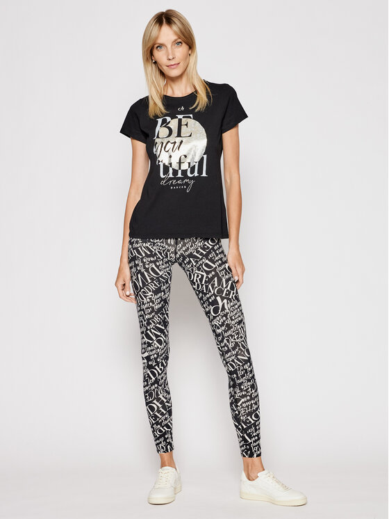 T-shirt Graphic B44072 Nero Slim Fit