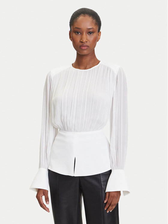 KARL LAGERFELD KARL LAGERFELD Halenka A3W11025 Écru Slim Fit