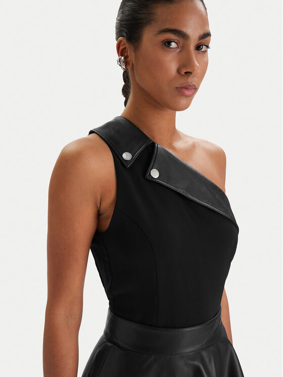 KARL LAGERFELD KARL LAGERFELD Kokteiļkleita B1W13002 Melns Slim Fit