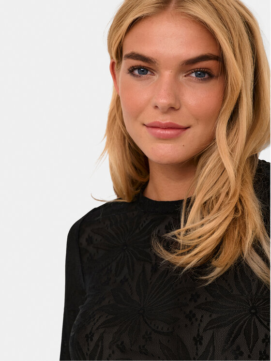 Kaffe Kaffe Blúz Nille 10508317 Fekete Slim Fit