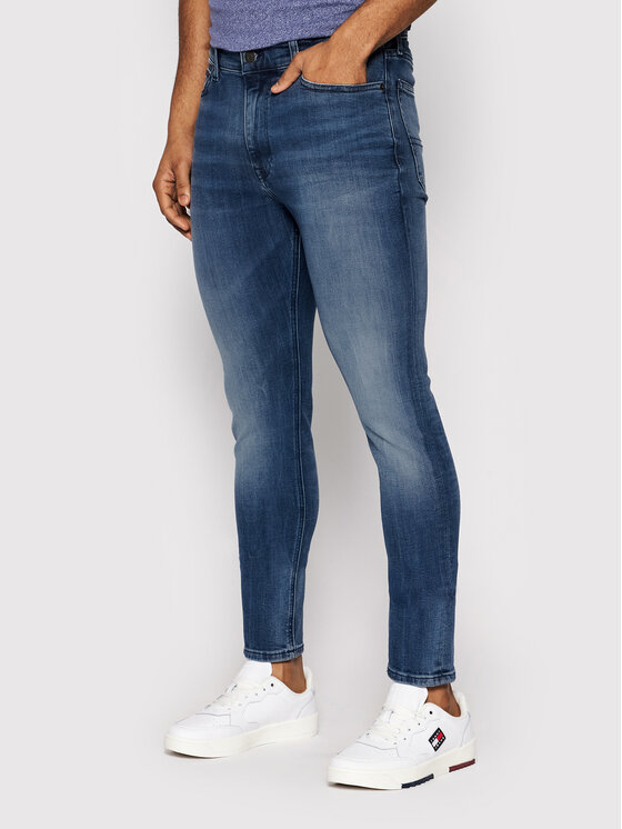 Tommy Jeans Tommy Jeans Jeansy Simon DM0DM09563 Tmavomodrá Skinny Fit
