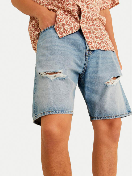 Jack&Jones Jack&Jones Kratke traperice Jjitony 12252653 Plava Loose Fit