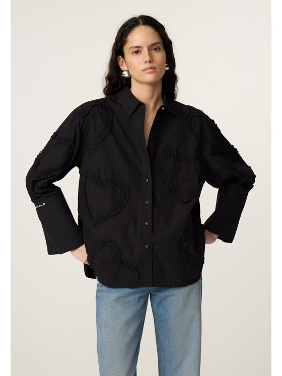 Fabienne Chapot Fabienne Chapot Bluzka 6898-509-101 Czarny Regular Fit