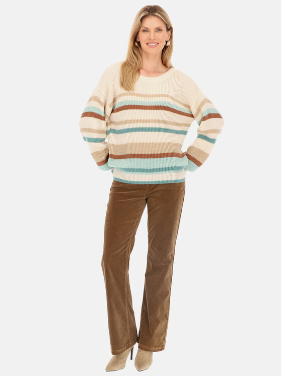 Red Button Red Button Sweter Sammy Beżowy Relaxed Fit