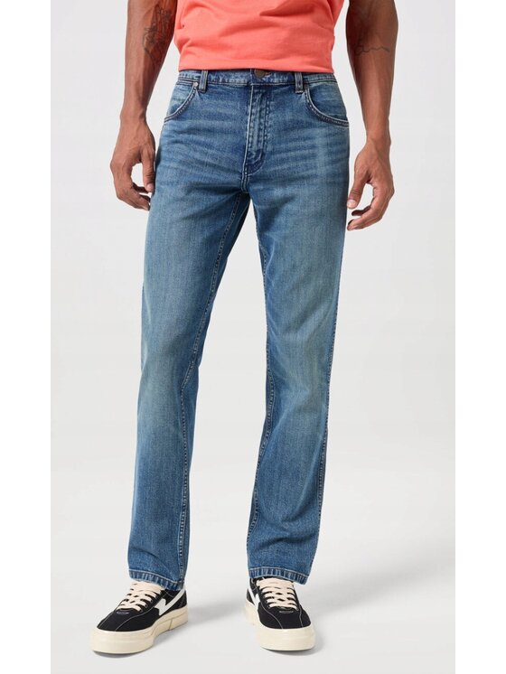 Wrangler Wrangler Jeansy Greensboro Niebieski Regular Fit