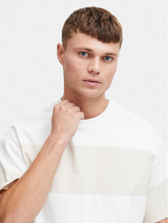Solid Solid Тишърт Ijam 21108144 Бежов Regular Fit
