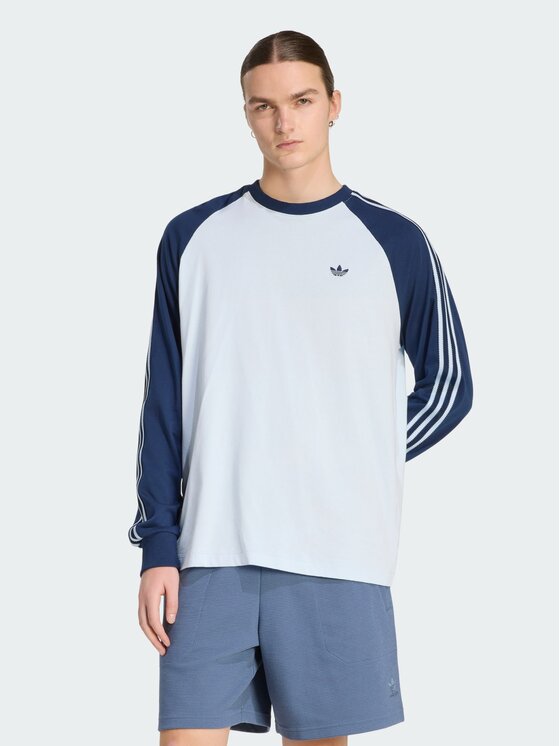 adidas adidas Longsleeve 161521 Niebieski jasny Loose Fit