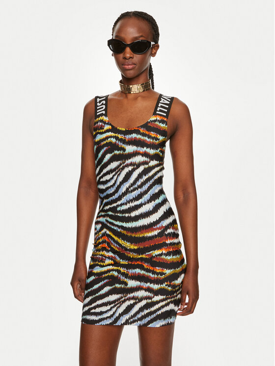 Just Cavalli Vestito da giorno 76PAO9B0 Multicolore Slim Fit Modivo