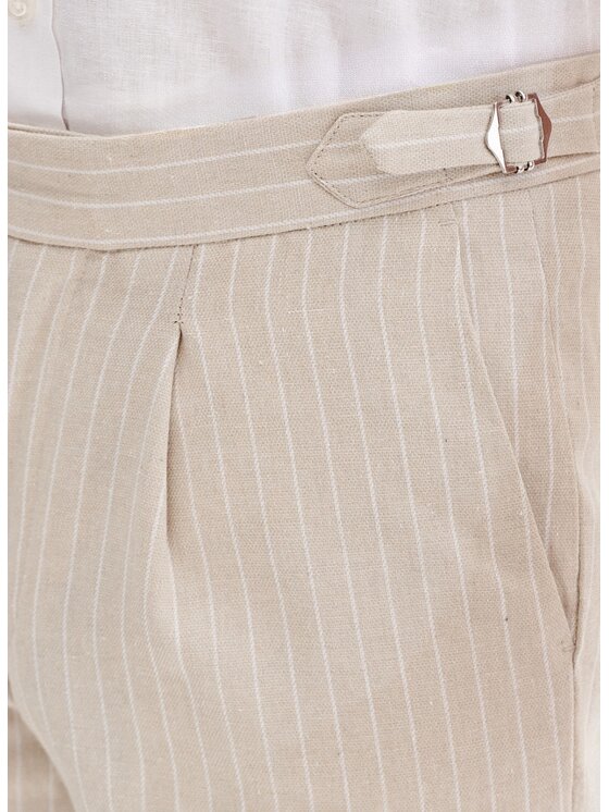 Pako Lorente Pako Lorente Szorty materiałowe P25SF-WS-003 Beżowy Classic Fit