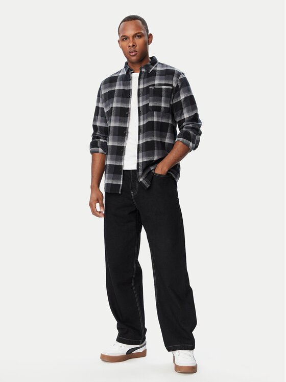 Quiksilver Quiksilver Сорочка Motherfly Plaid EQYWT04712 Чорний Regular Fit